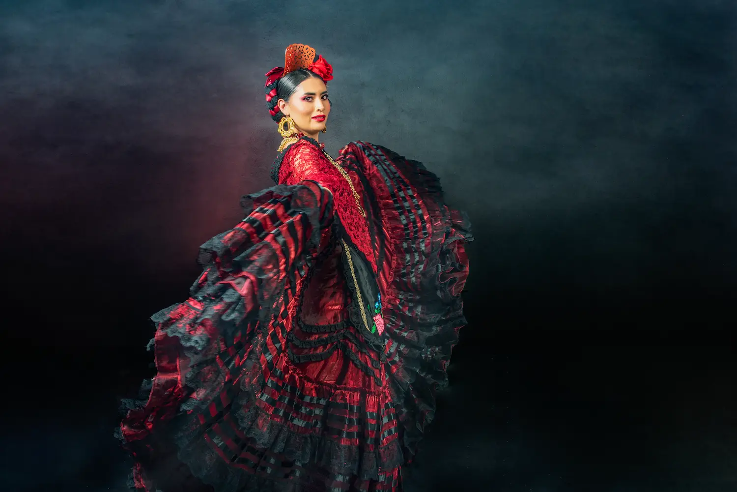 Danza contemporánea flamenca en espectáculo