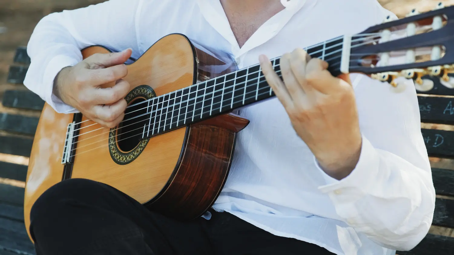 Guitarrista flamenco en concierto — Flamenco Pasión
